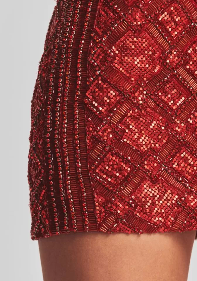 Women Retrofête Bottoms | Aaliyah Sequin Skirt