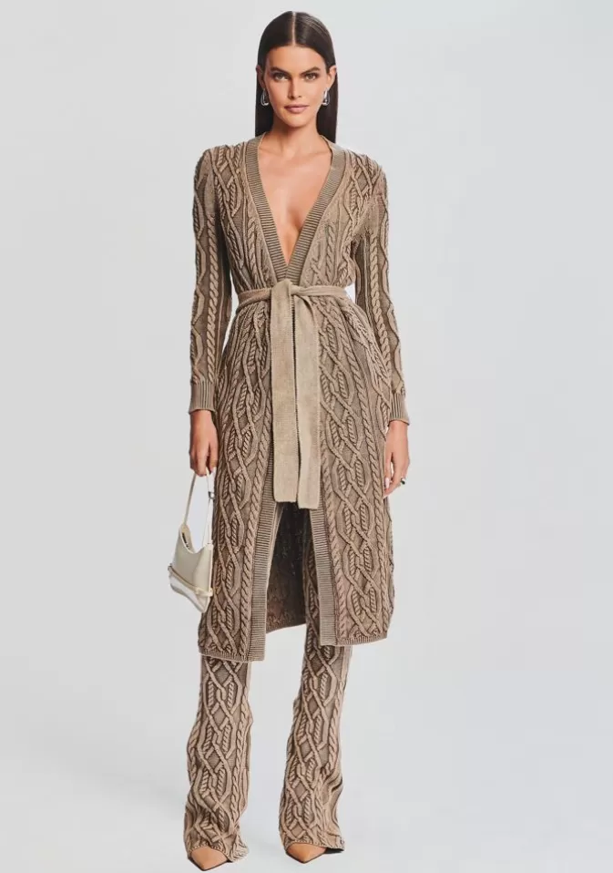 Women Retrofête Jackets | Adaline Cable Knit Cardigan