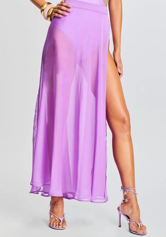 Store Alaia Long Slit Skirt Women Swim