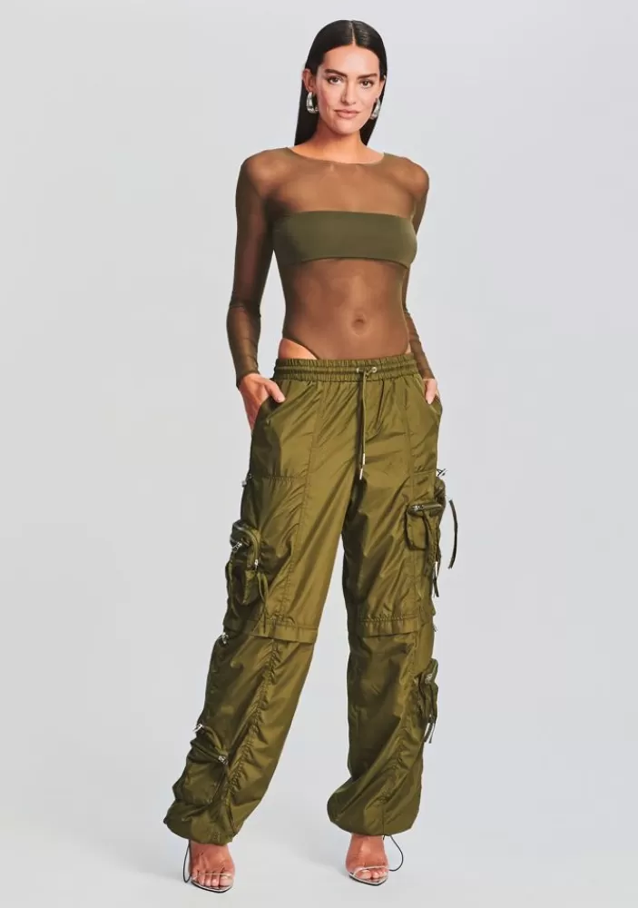 Fashion Alba Ruched Cargo Pant Women Bottoms