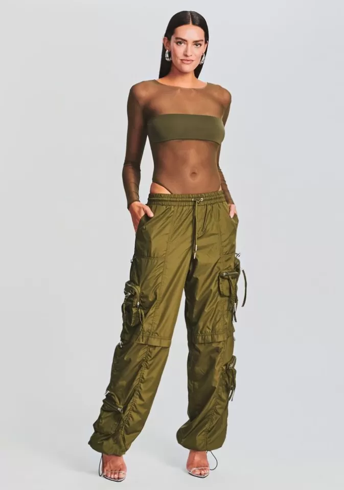 Women Retrofête Bottoms | Alba Ruched Cargo Pant