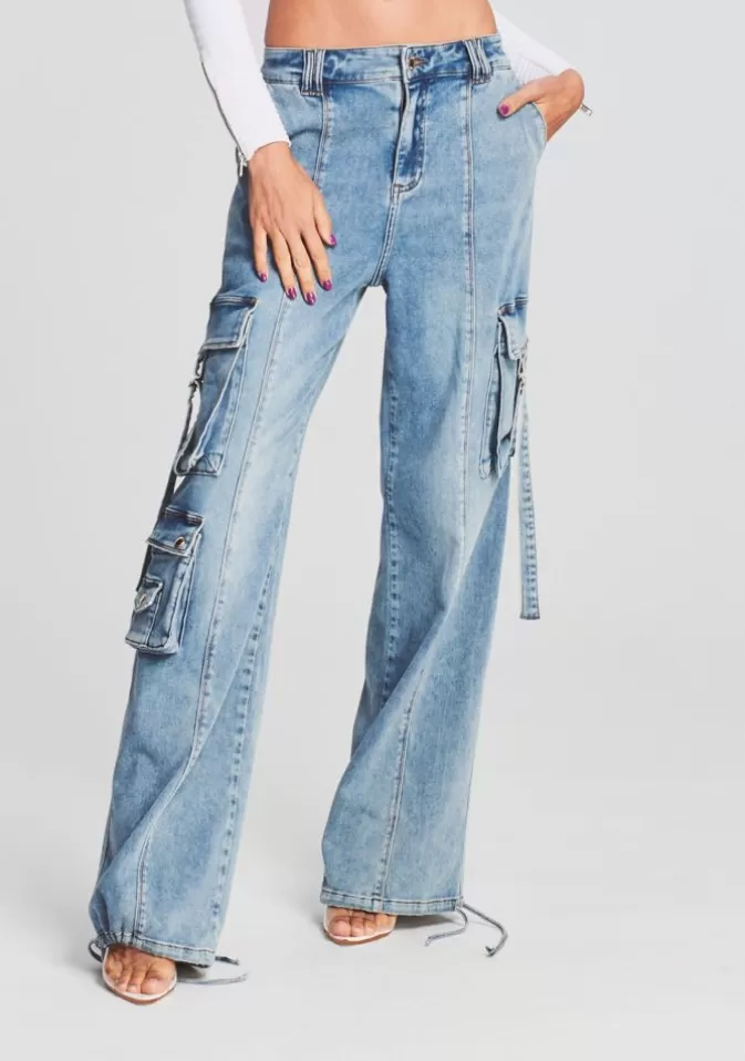 Women Retrofête Denim | Alejandra Cargo Pant