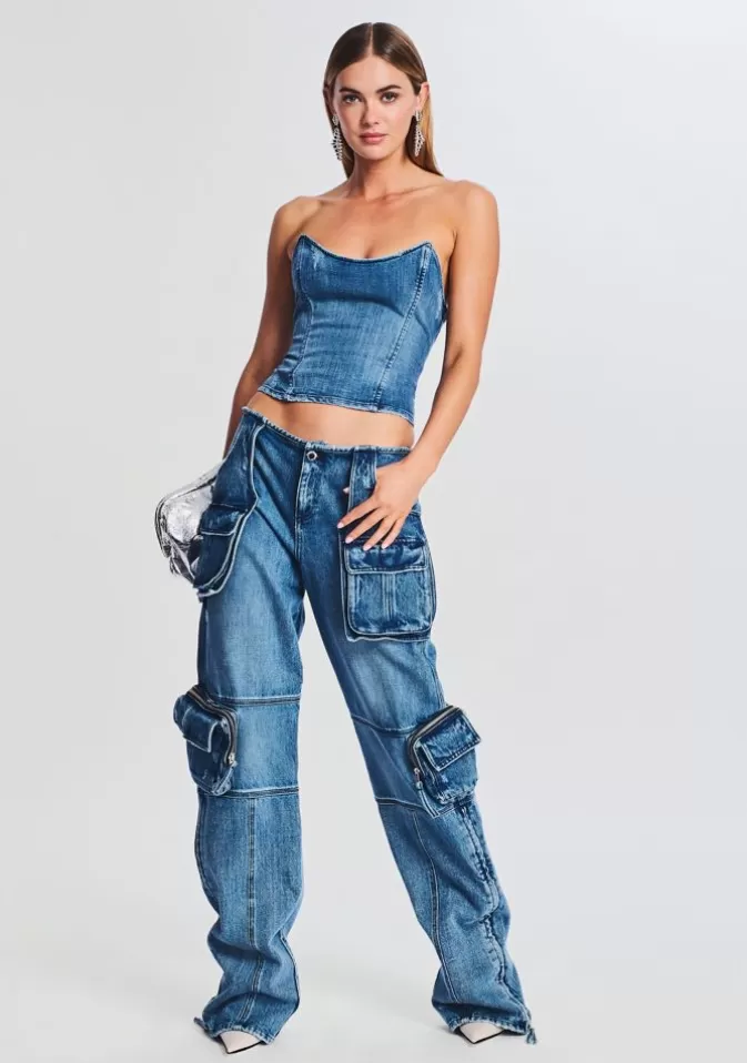 Women Retrofête Denim | Allie Denim Top