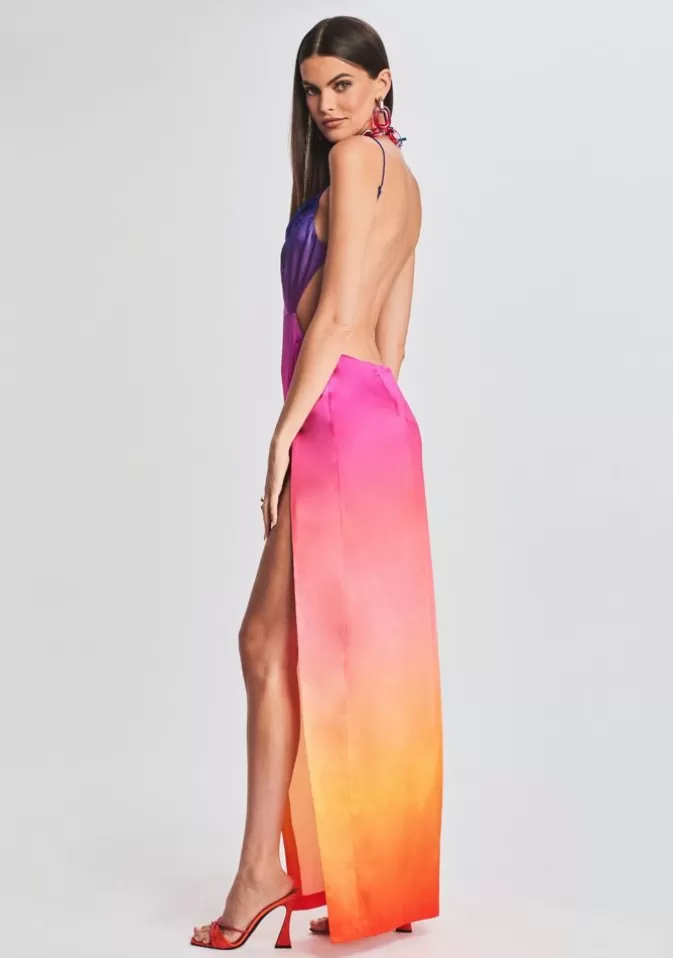 Women Retrofête Dresses | Alyssa Ombre Silk Dress