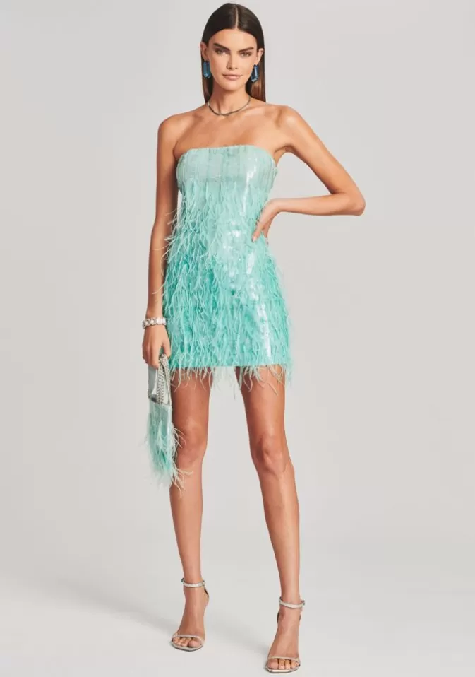 Women Retrofête Dresses | Anastasia Sequin Feather Dress