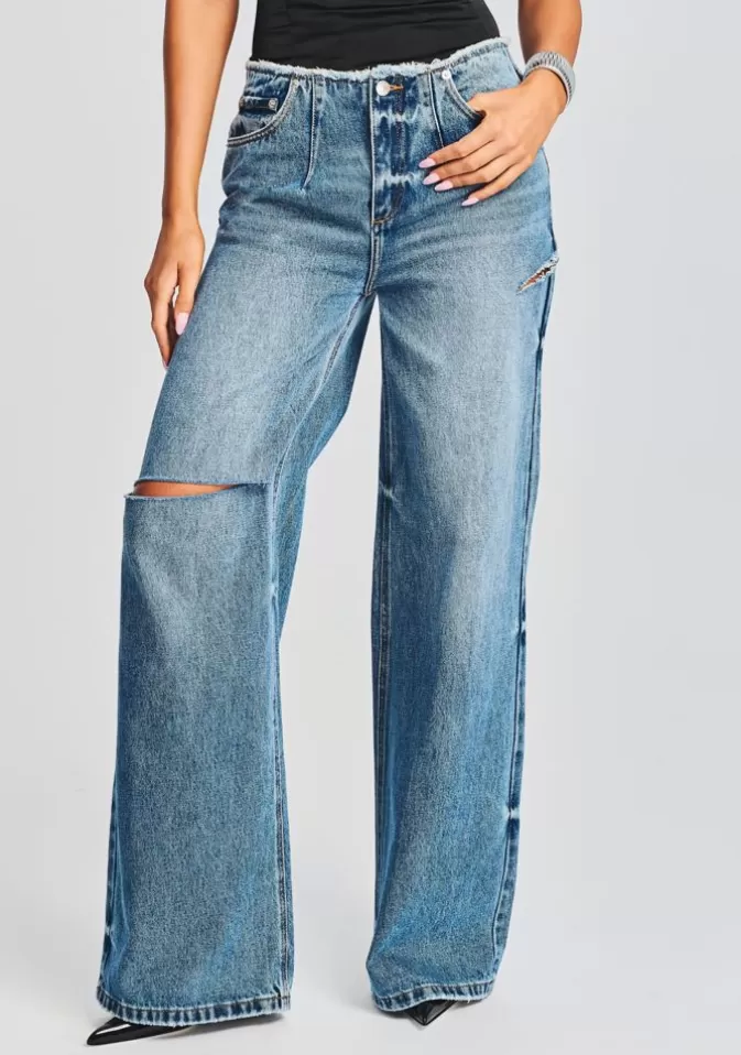 Women Retrofête Denim | Aston Wide Leg Jean