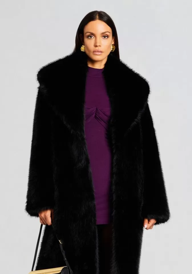 Women Retrofête Jackets | Averie Faux Fur Coat