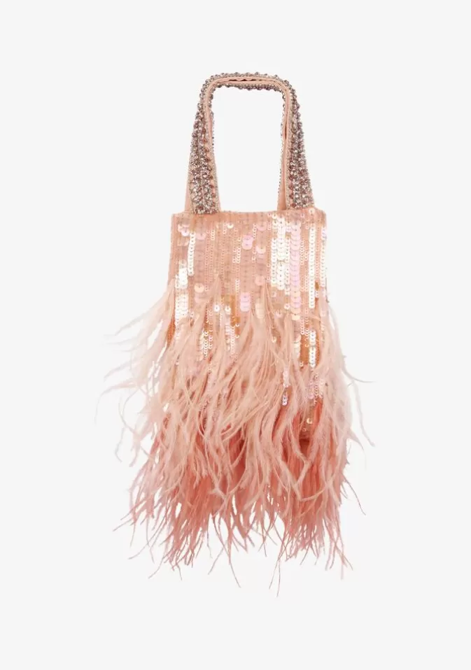 Women Retrofête Handbags | Avery Sequin Feather Bag