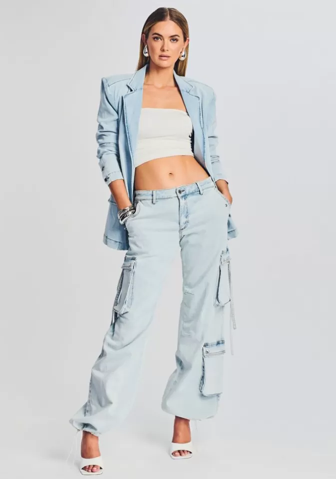 Women Retrofête Matching Sets | Beckett Denim Blazer