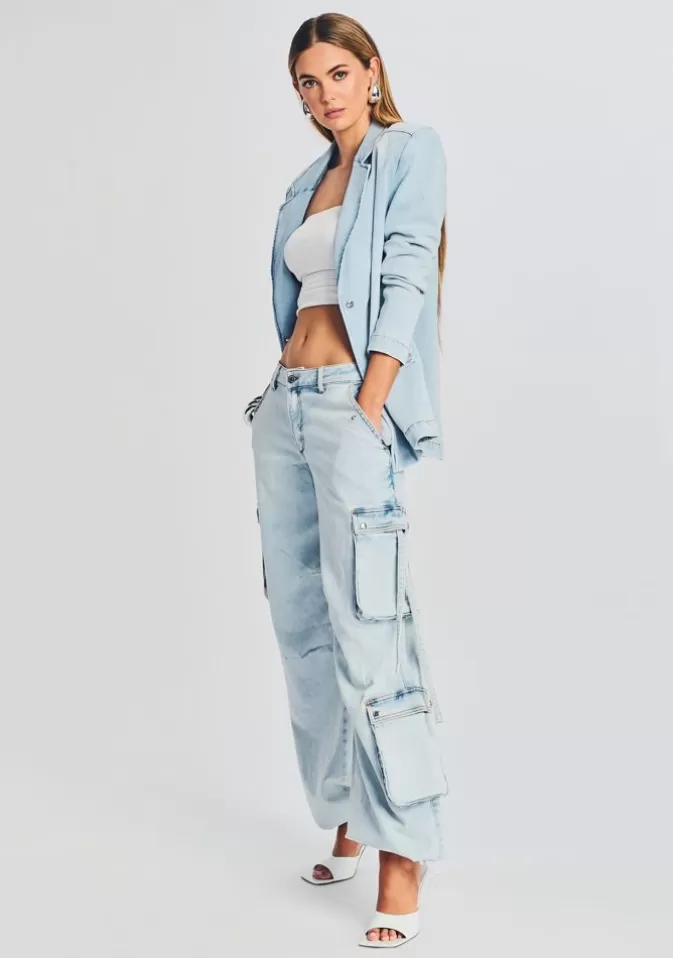 Women Retrofête Jackets | Beckett Denim Blazer