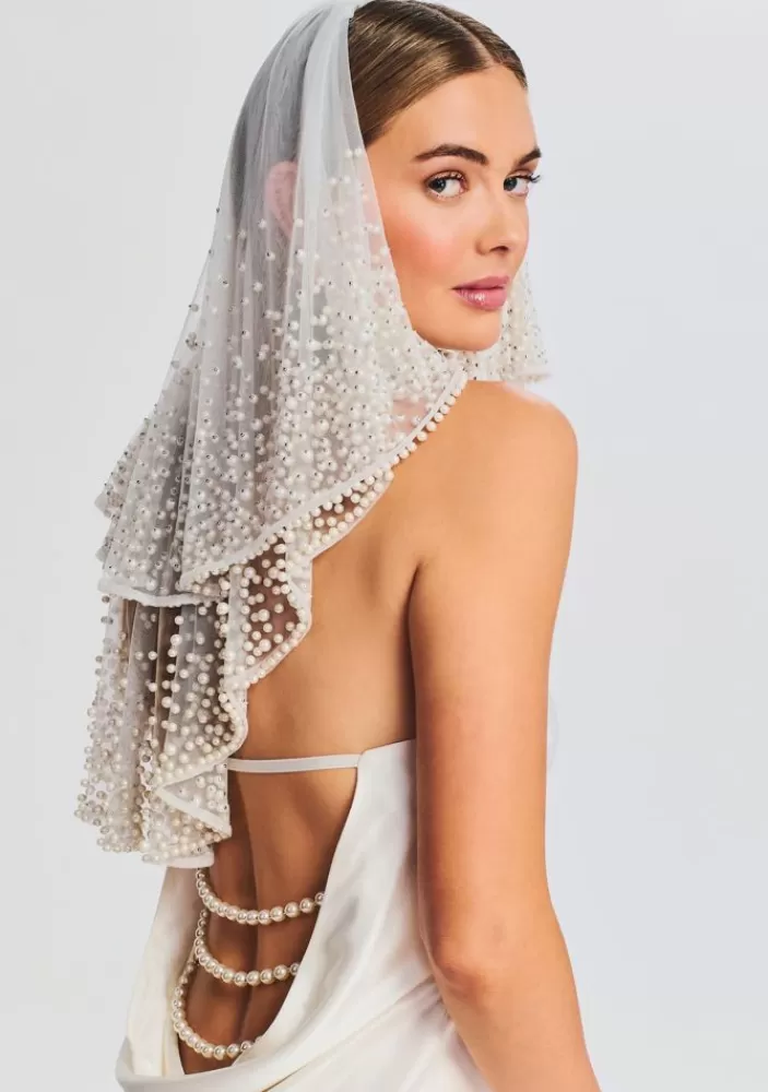 Best Bridgette Pearl Veil Women Accessories