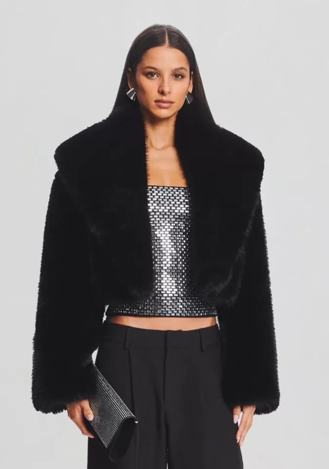 Women Retrofête Jackets | Cadence Faux Fur Coat