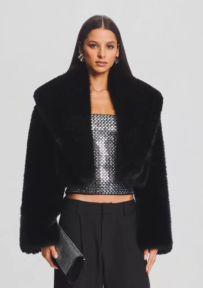 Online Cadence Faux Fur Coat Women Jackets