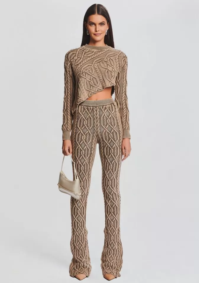 Women Retrofête Bottoms | Cayenne Cable Knit Pant