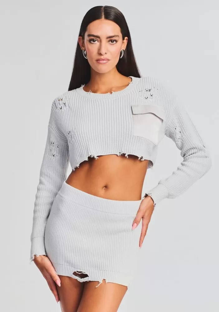 Store Cropped Devin Sweater Women Matching Sets