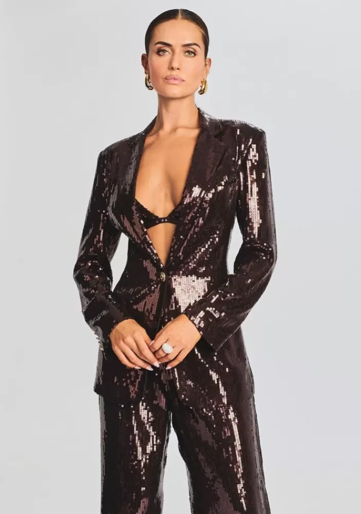 Fashion Dawn Sequin Blazer Women Jackets