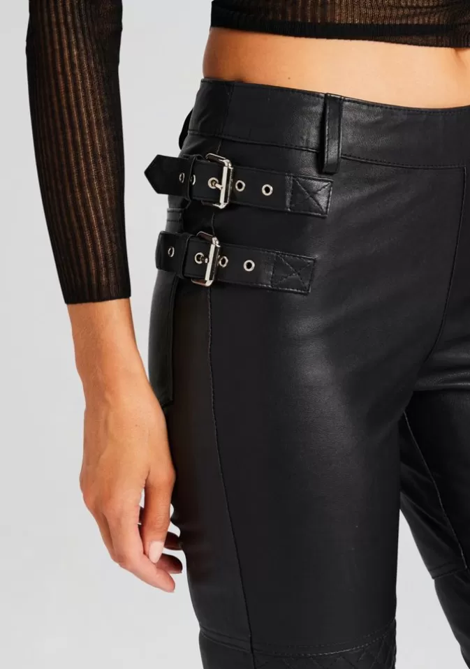 Women Retrofête Bottoms | Della Leather Pant