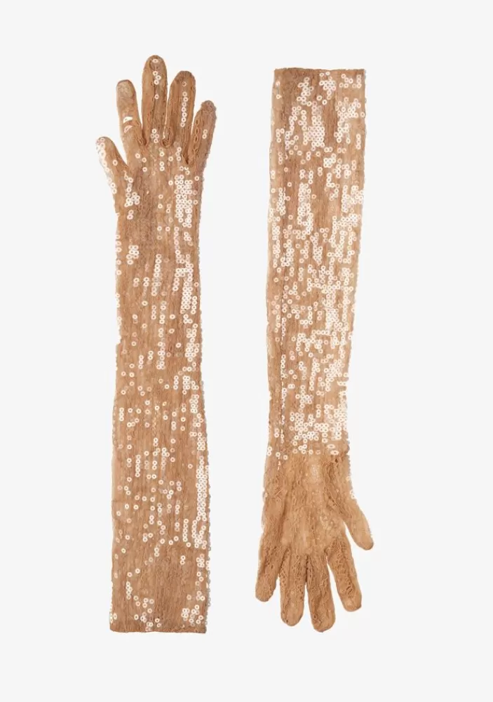 Discount Diem Sequin Gloves Women Accessories