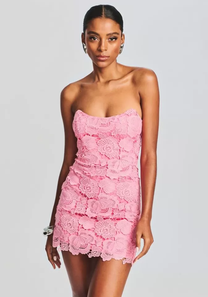 Women Retrofête Dresses | Eliza Lace Strapless Mini Dress