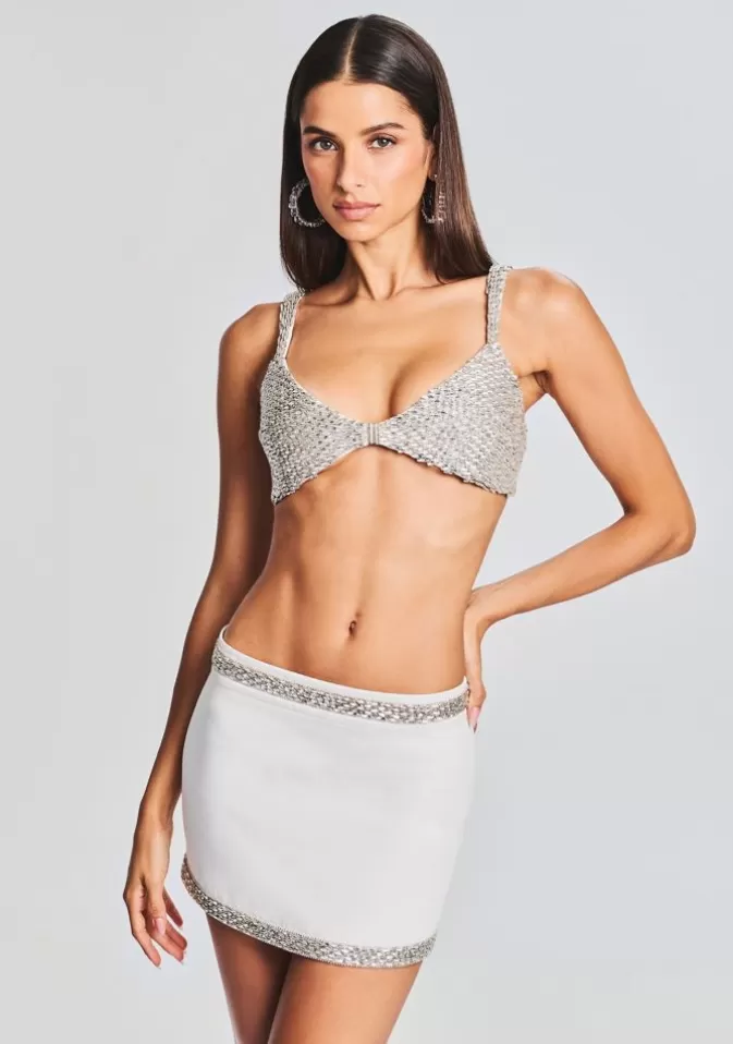 Women Retrofête Tops | Elle Crystal Embellished Bra