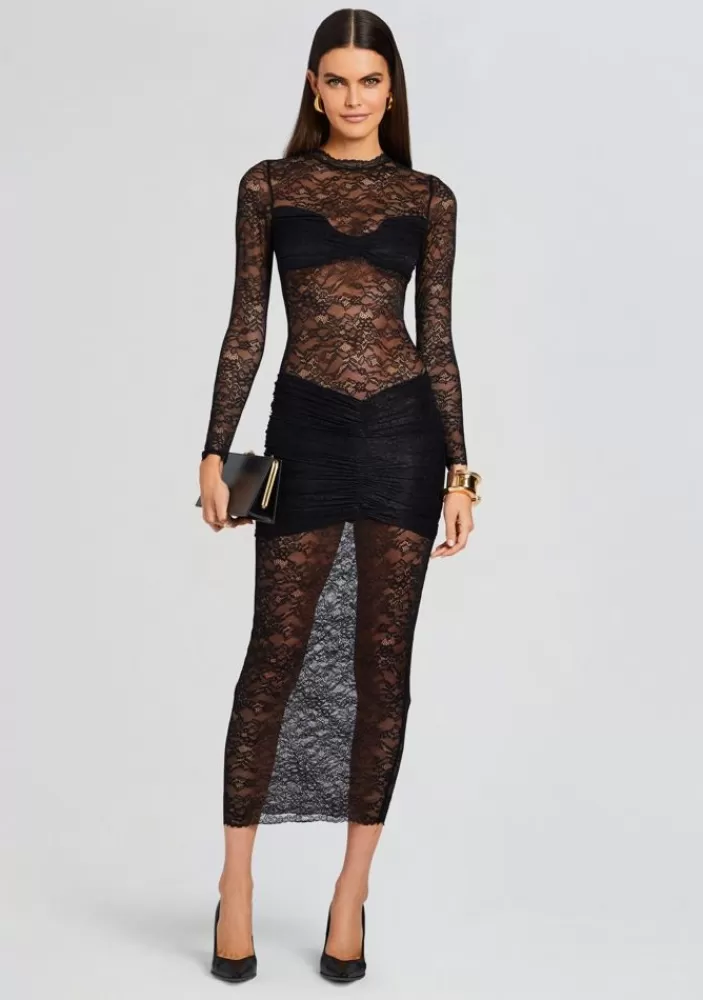 Cheap Ellie Lace Midi Dress Women Dresses