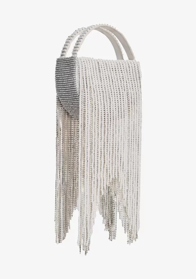 Women Retrofête Accessories | Estel Small Pearl Fringe Bag