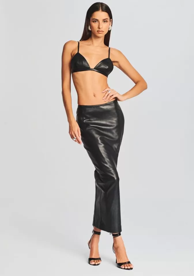 Women Retrofête Tops | Esti Leather Bra