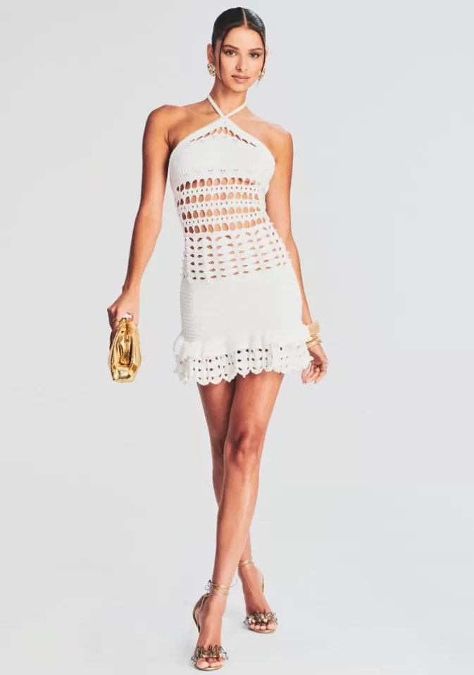 Women Retrofête Dresses | Eze Crochet Pearl Embellished Dress