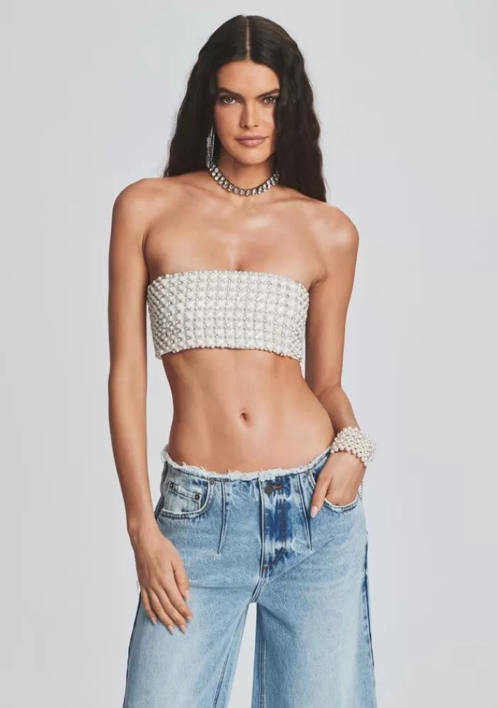 Flash Sale Frenchie Pearl Bra Women Tops