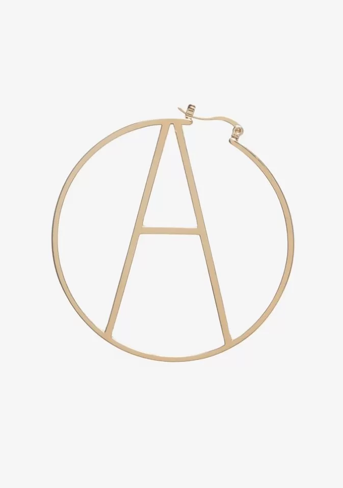 Women Retrofête Accessories | Hoop Letter Earring