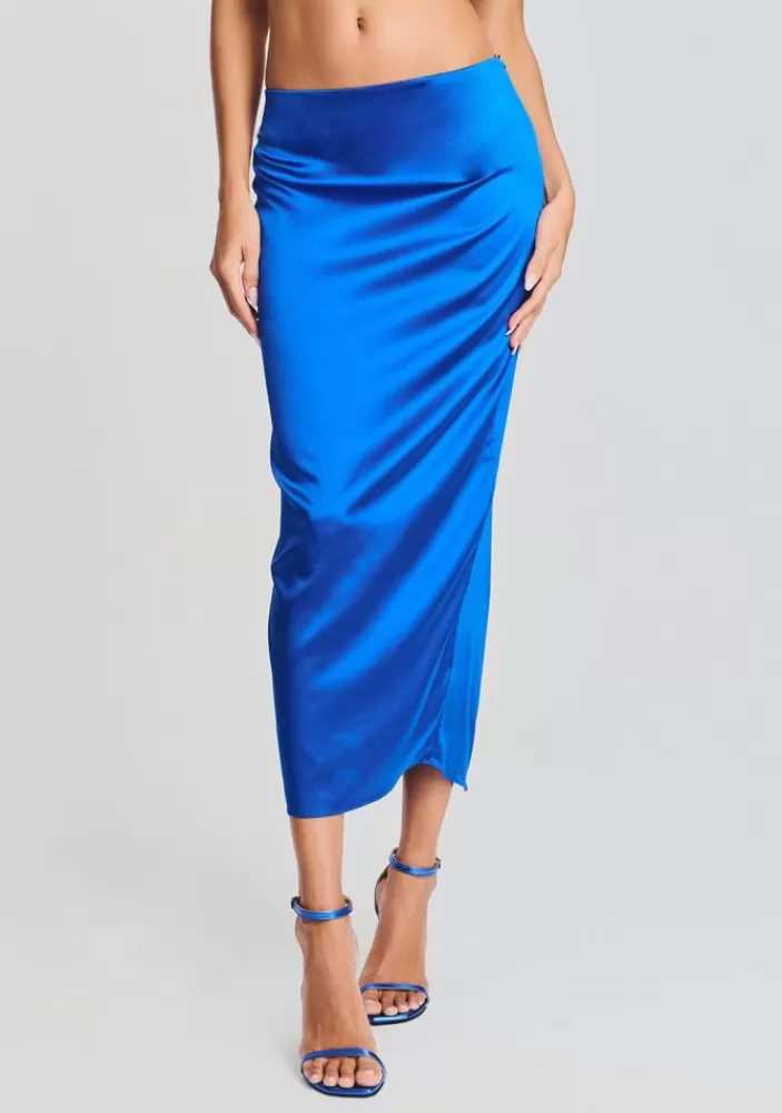 Cheap Julian Silk Midi Skirt Women Bottoms