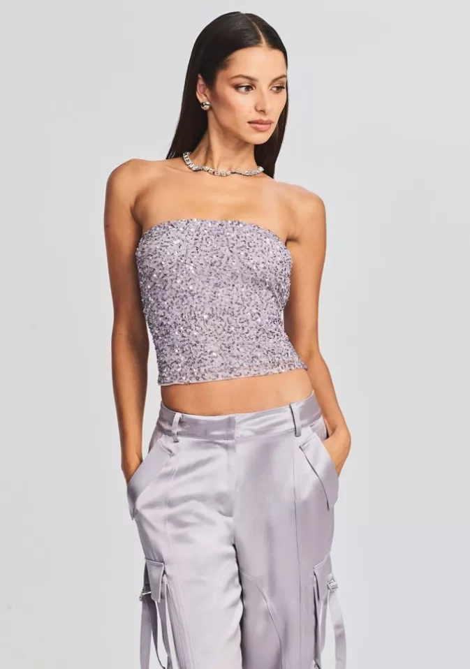 Women Retrofête Tops | Kala Sequin Top