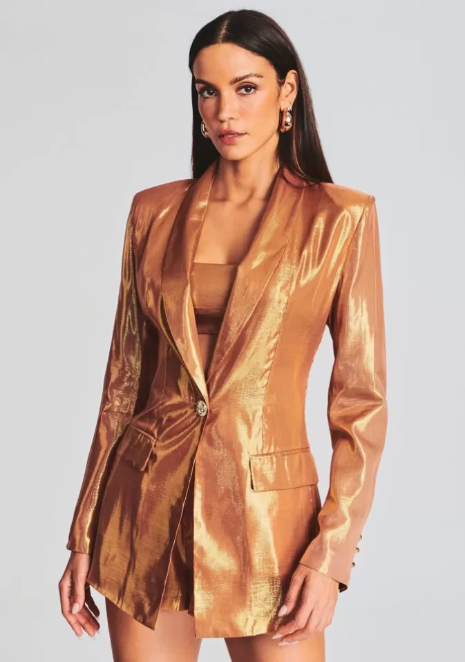 Women Retrofête Jackets | Killy Silk Chiffon Blazer