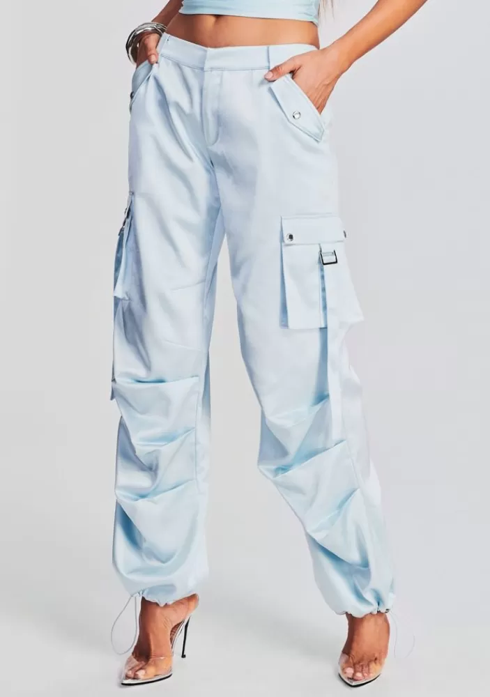 Outlet Lai Satin Cargo Pant Women Bottoms