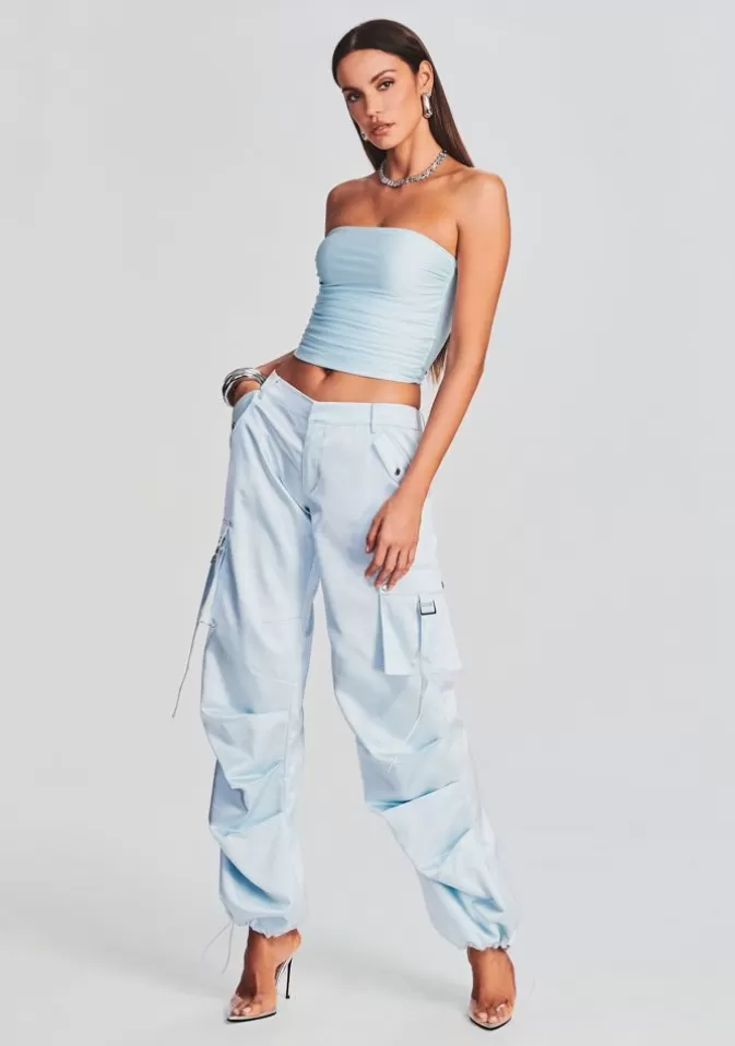 Women Retrofête Matching Sets | Lai Satin Cargo Pant