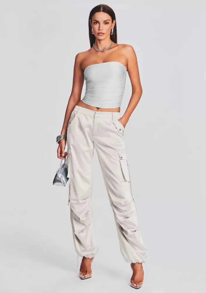 Best Sale Lai Satin Cargo Pant Women Bottoms