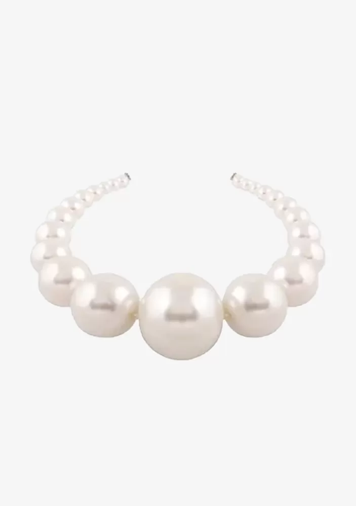 Best Sale Large Venus Pearl Crown Women Accessories