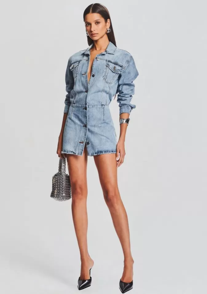 Women Retrofête Dresses | Laura Denim Dress