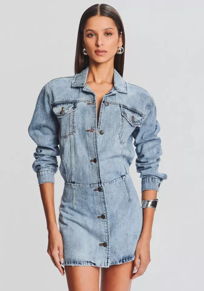 Women Retrofête Dresses | Laura Denim Dress