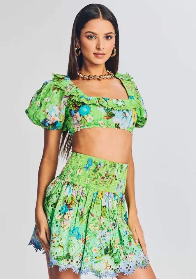 Women Retrofête Matching Sets | Laya Crop Top