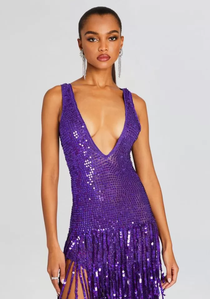 Women Retrofête Dresses | Libra Sequin Crochet Dress