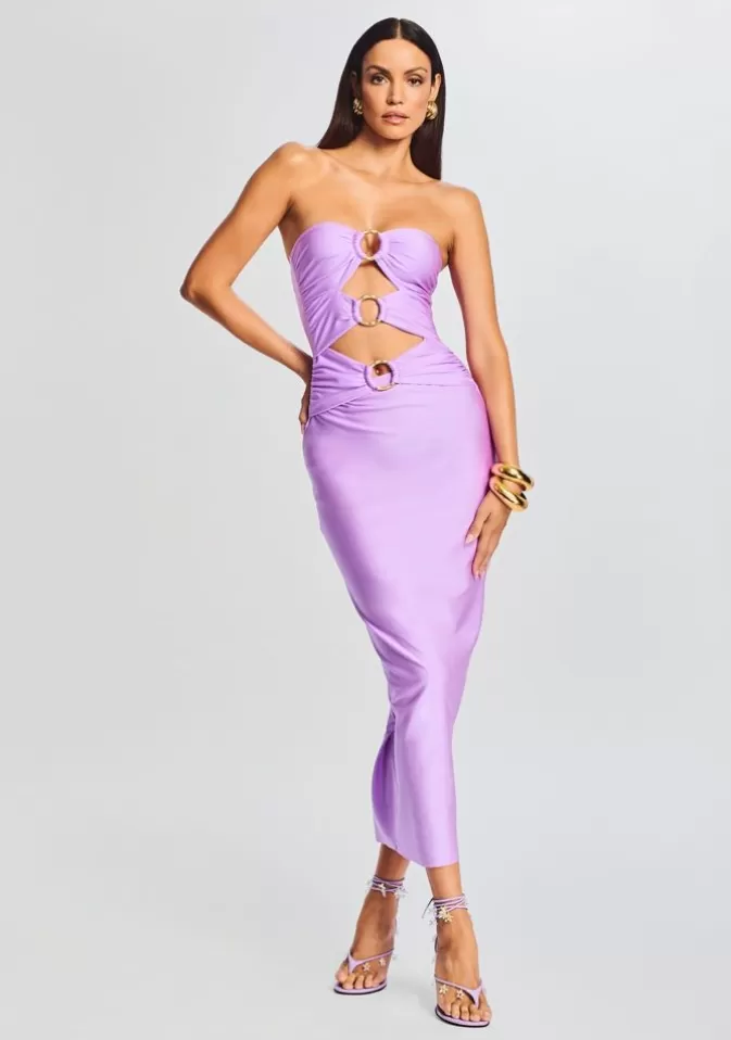 Women Retrofête Dresses | Lily Lycra Maxi Dress