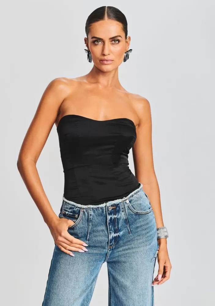 Fashion Mads Silk Bustier Women Tops