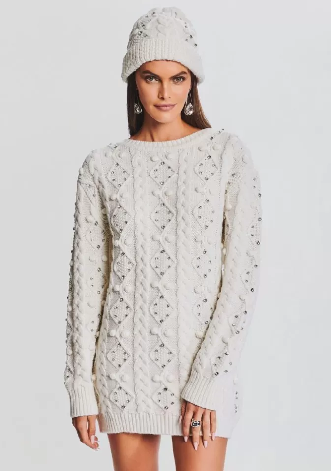 Women Retrofête Dresses | Maple Embellished Sweater Dress