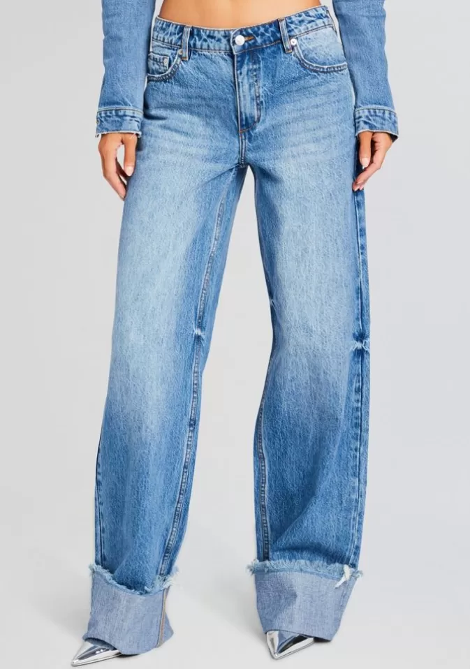 Women Retrofête Denim | Margot Cuffed Boyfriend Jean