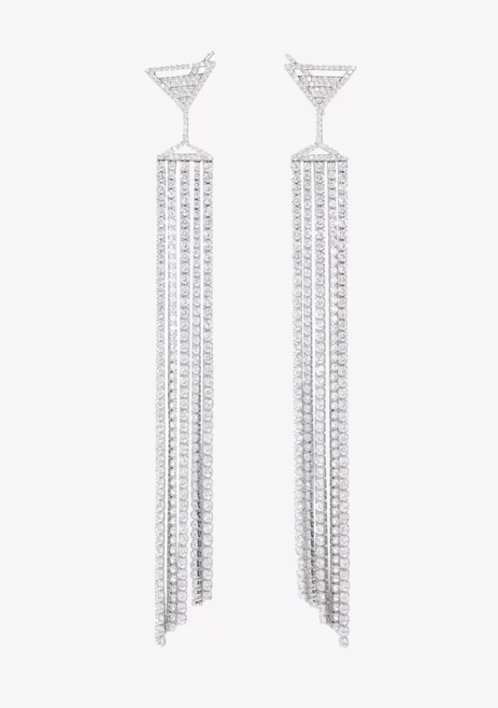 Cheap Martini Drop Crystal Earring Women Accessories