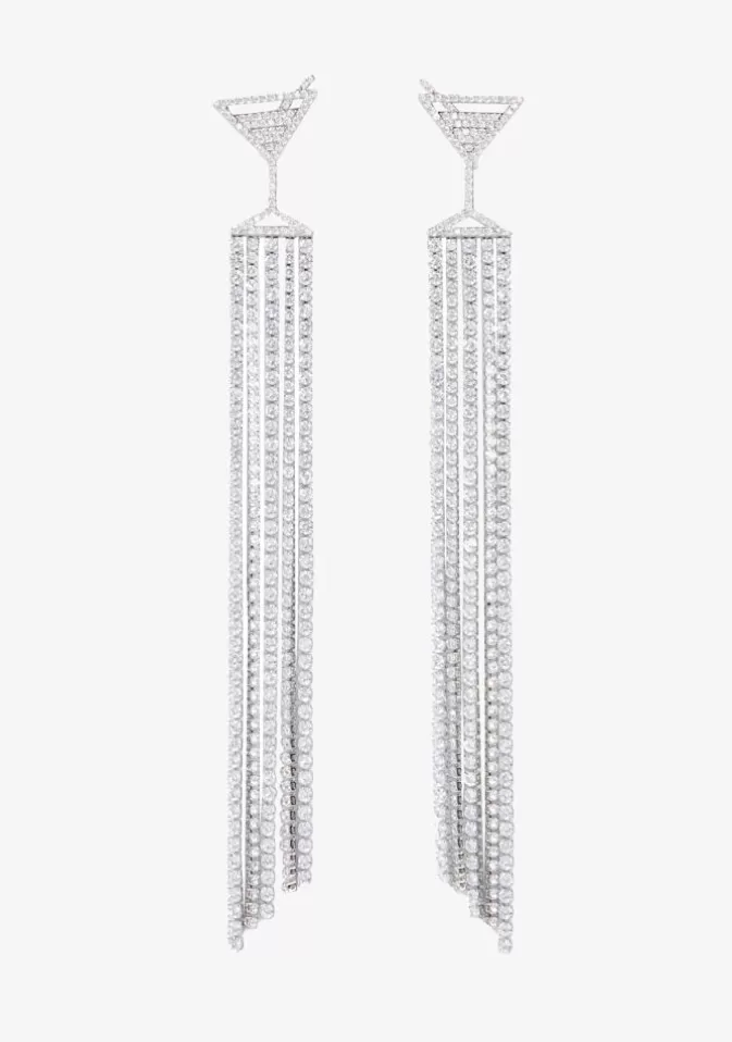 Women Retrofête Accessories | Martini Drop Crystal Earring