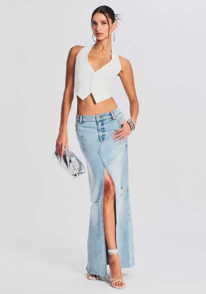 Women Retrofête Denim | Matilda Maxi Skirt