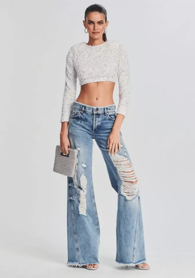 Women Retrofête Denim | Mountain Wide Leg Jean