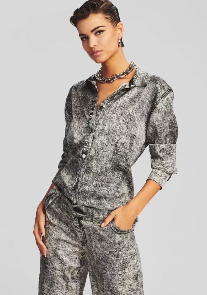 Women Retrofête Matching Sets | Murry Silk Shirt